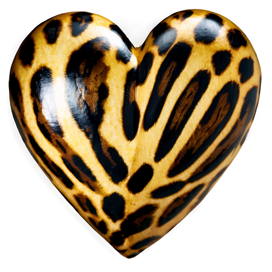 Animal Print Heart Shape Png 92