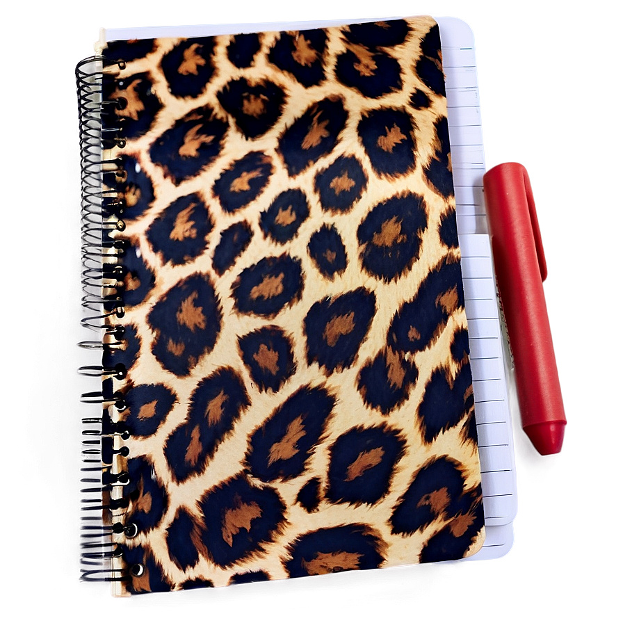 Animal Print Spiral Notebook Png Jur