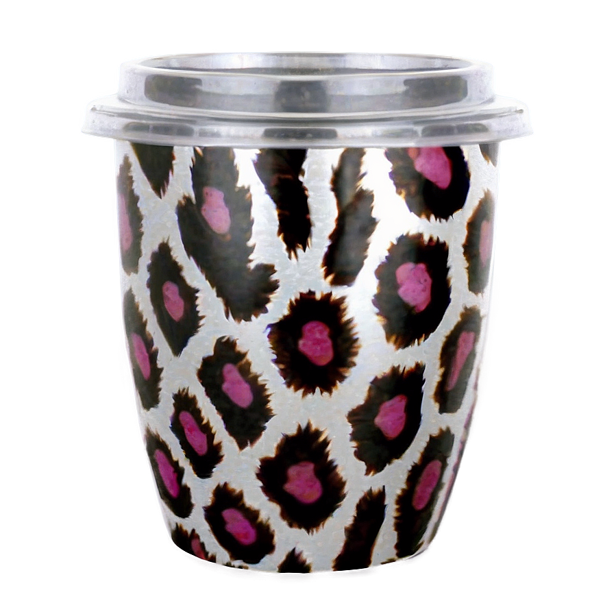 Animal Print Tumbler Cup Png Lop