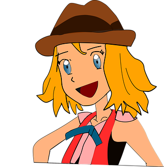 Animated Adventurer Girl Cartoon