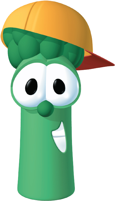 Animated Asparagus Character Cap