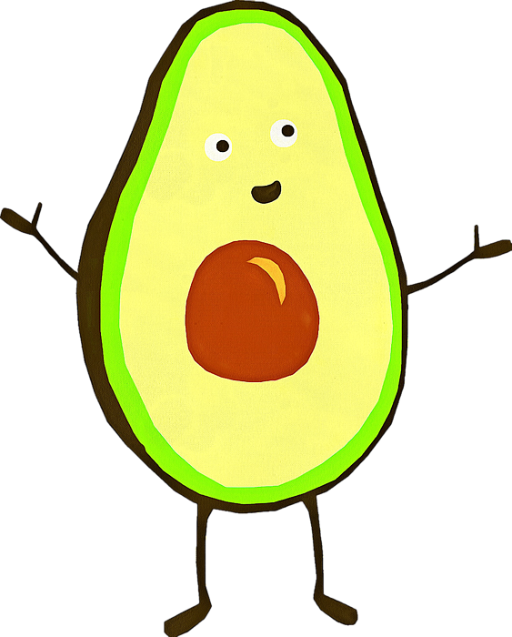 Animated Avocado Character