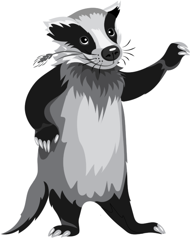 Animated Badger Character