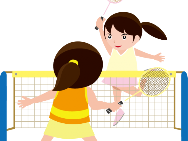Animated Badminton Match Play