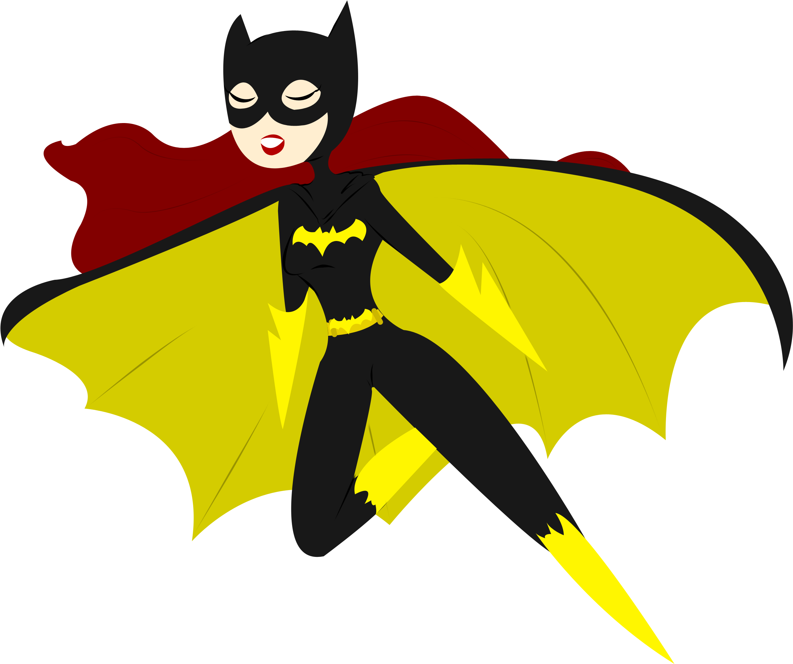 Animated Batgirlin Flight