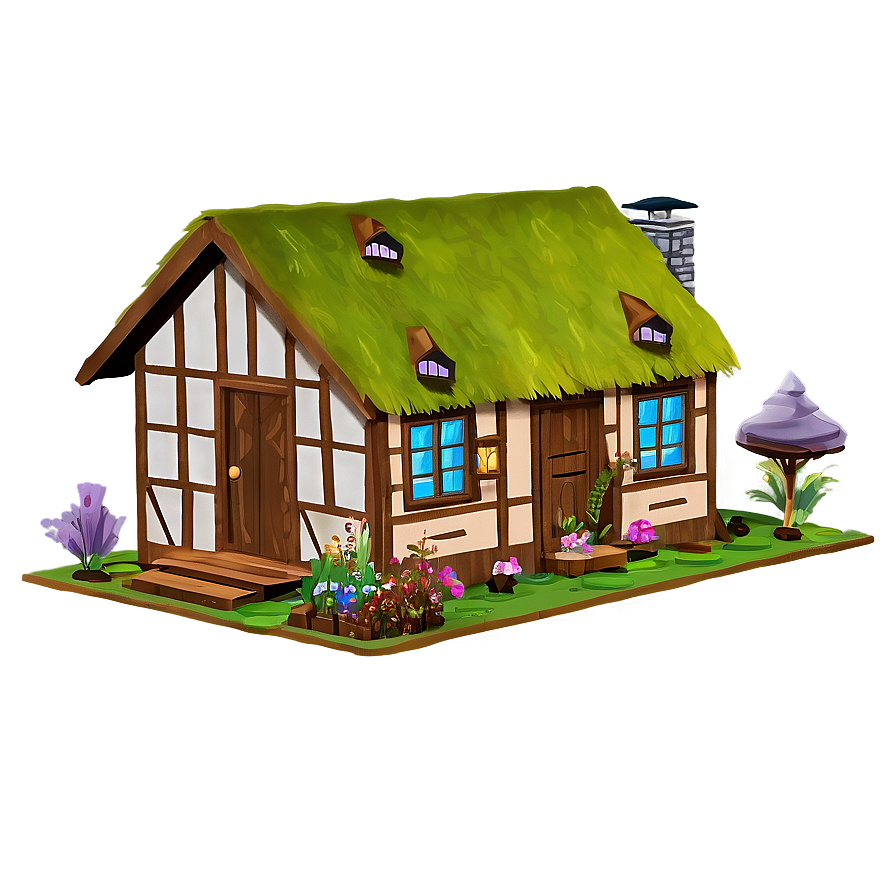 Animated Bear Cottage Png Oda