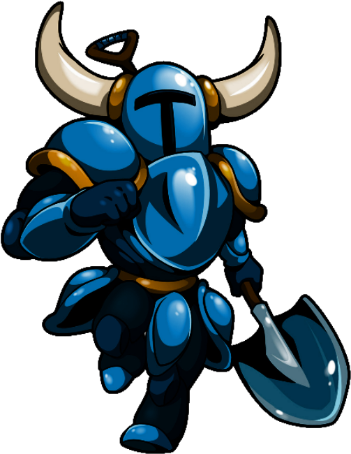 Animated Blue Knight Shovel