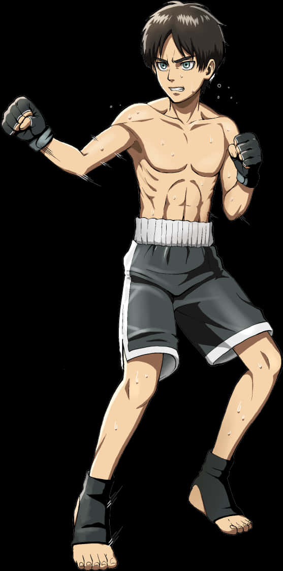 Animated Boxer Readyto Fight