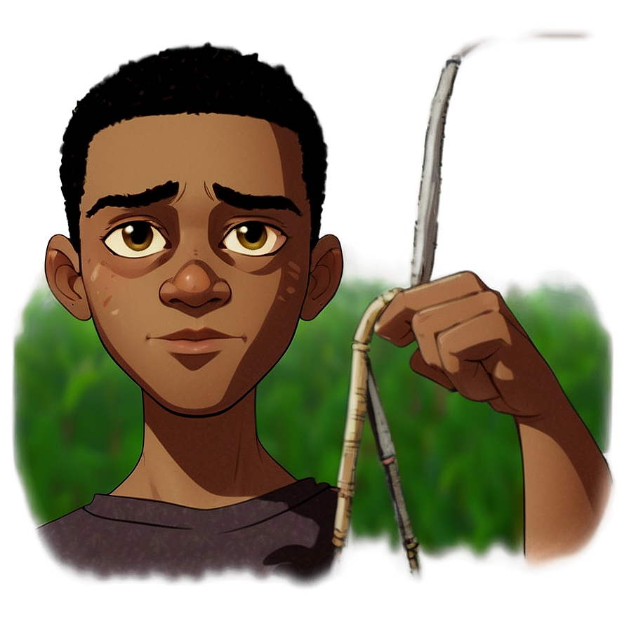 Animated Boy With Sling Portrait