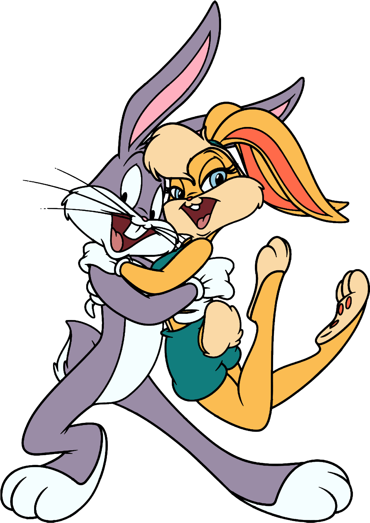 Animated Bunny Duo Cartoon