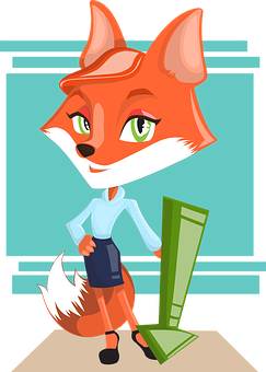 Animated Business Fox