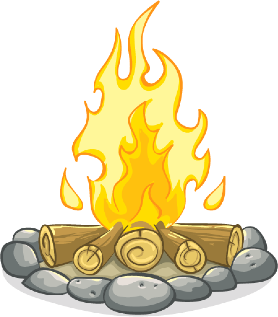 Animated Campfire Illustration