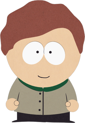 Animated Character Brown Hair Green Collar