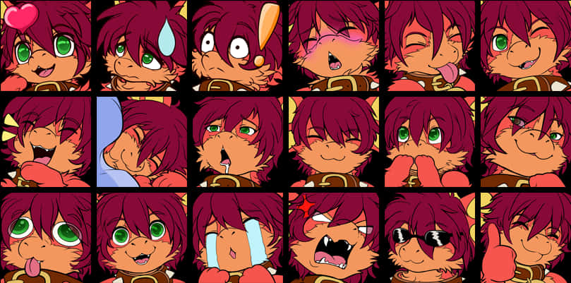 Animated_ Character_ Expressions_ Collage