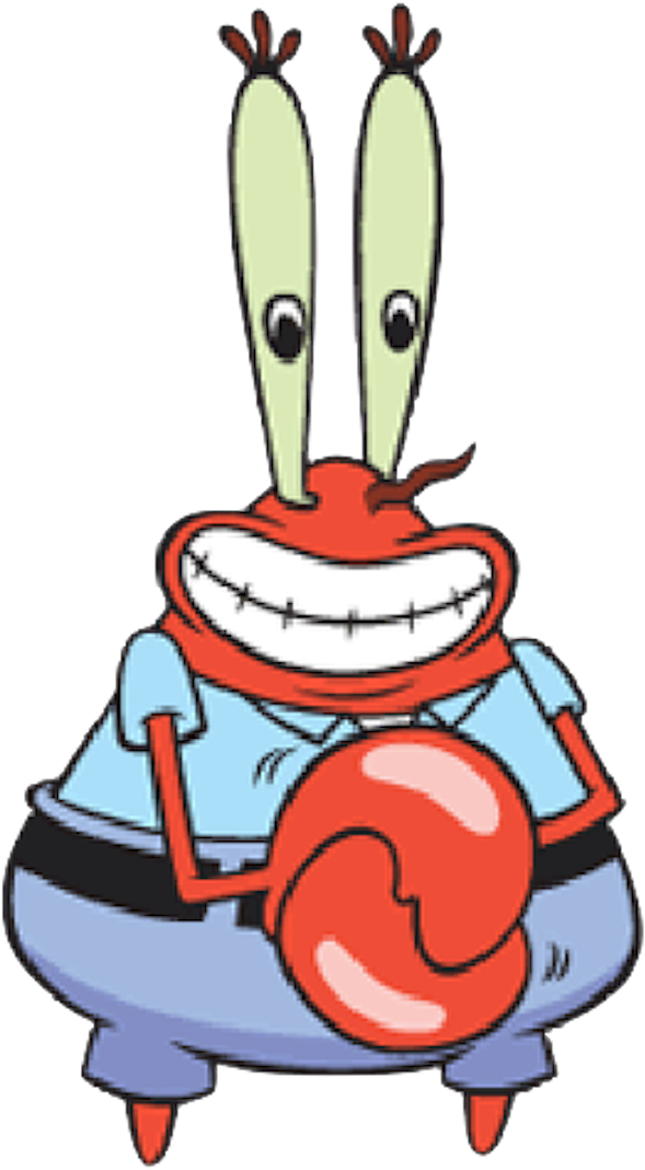 Animated_ Character_ Mr_ Krabs_ Smiling