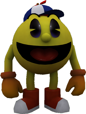 Animated Character Pac Manwith Cap