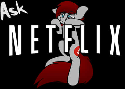 Animated Character Parodying Netflix Logo