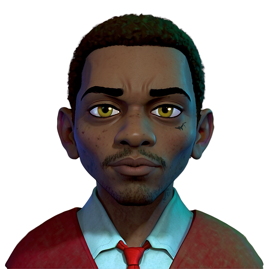 Animated Character Portrait Riley Freeman Lookalike