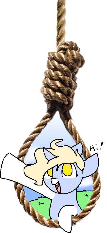 Animated Character Swingingon Noose