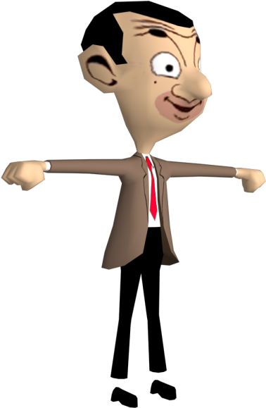 Animated Character With Tie