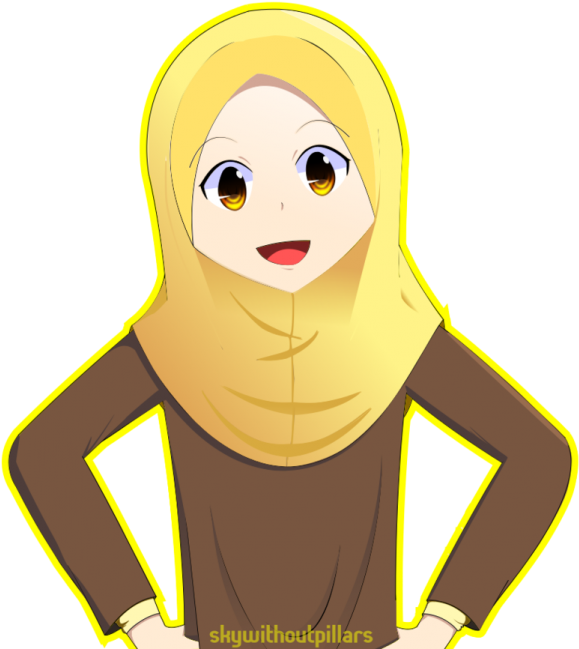 Animated Characterin Hijab