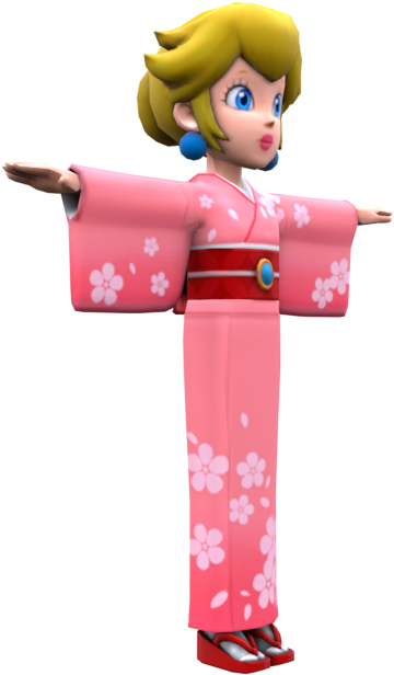 Animated Characterin Pink Kimono