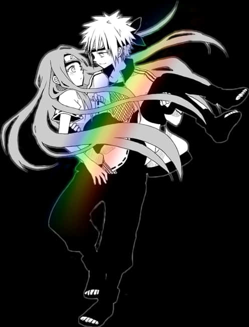 Animated Characters Embrace Rainbow Effect