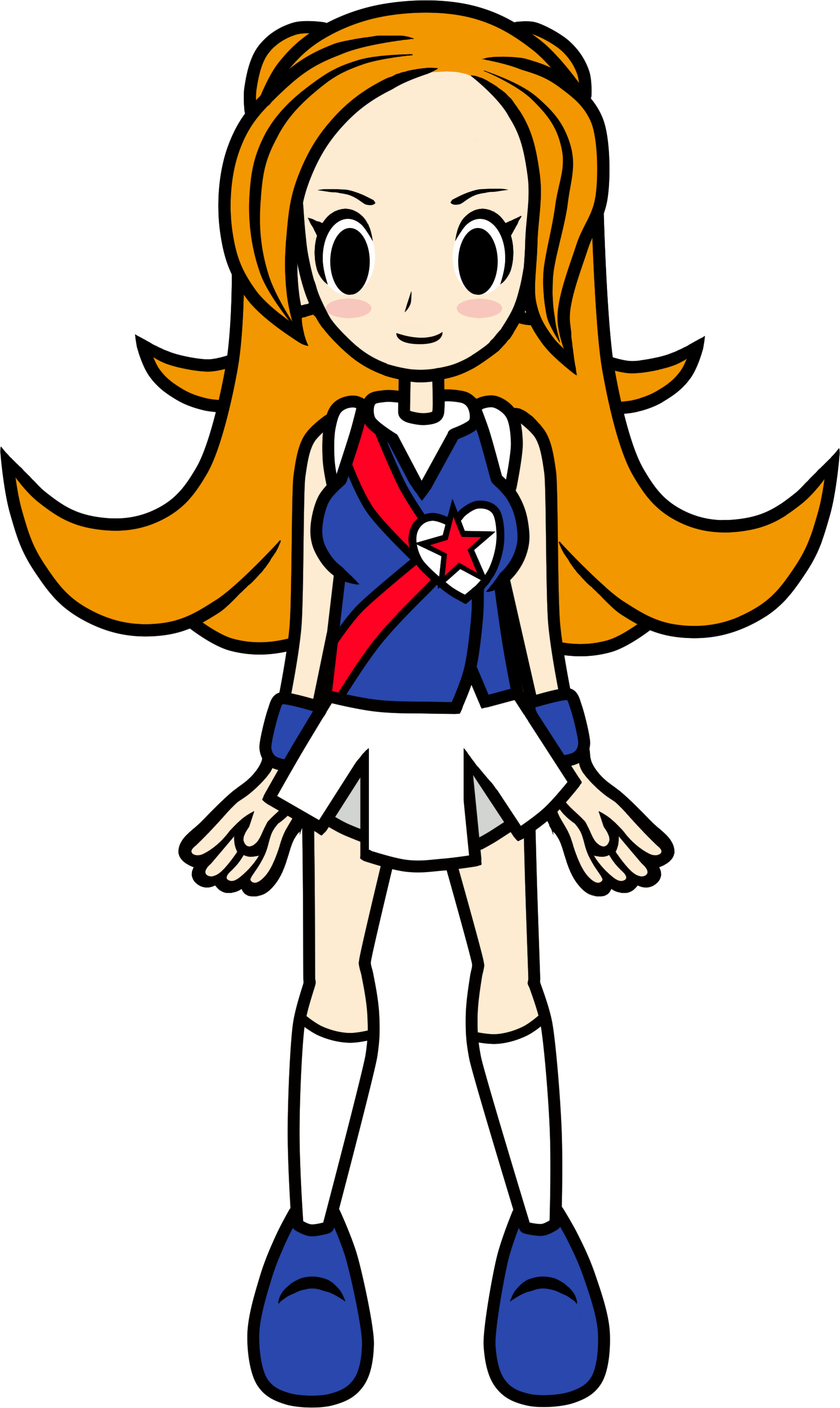 Animated Cheerleader Character