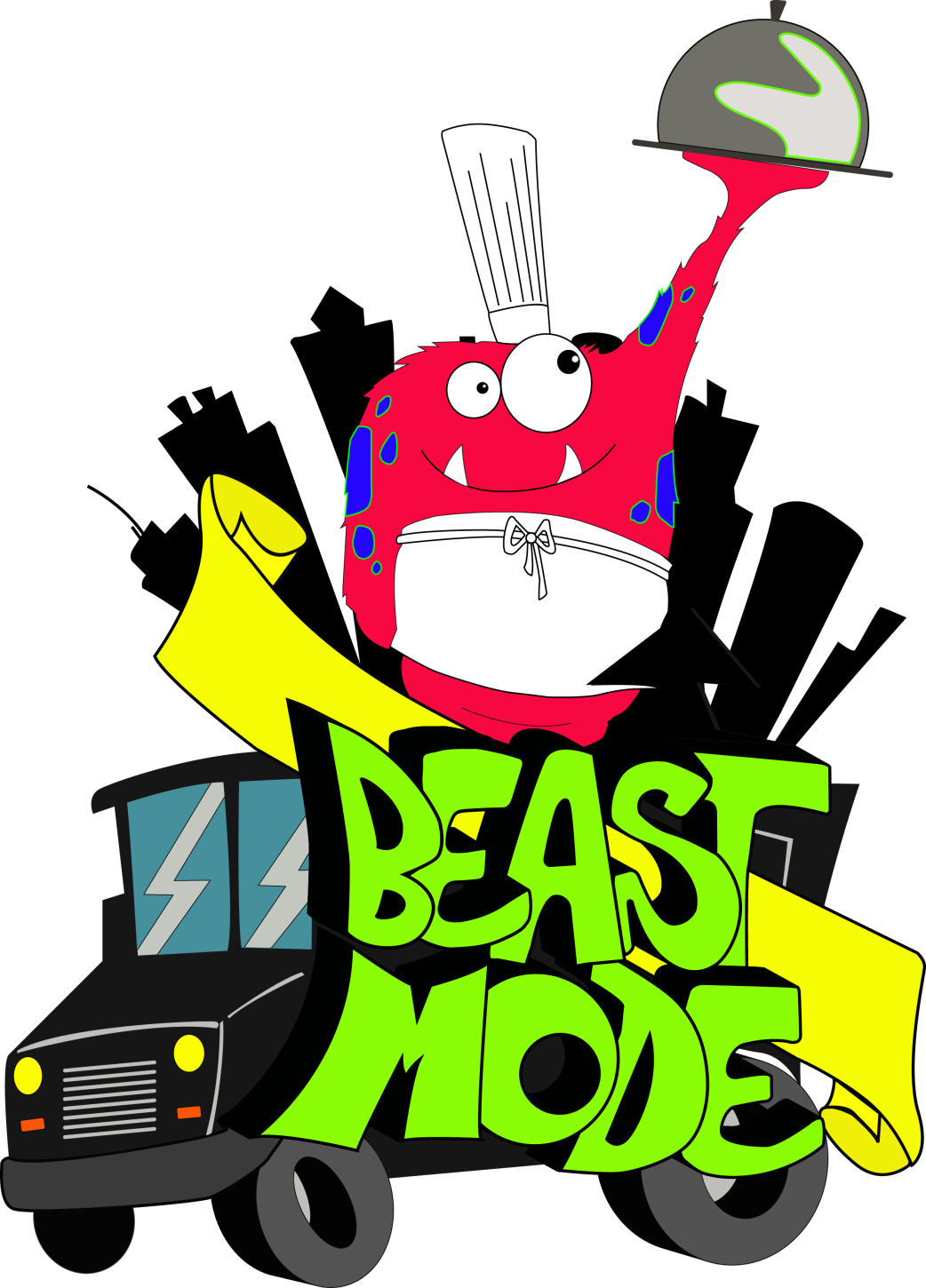 Animated Chef Monster Beast Mode