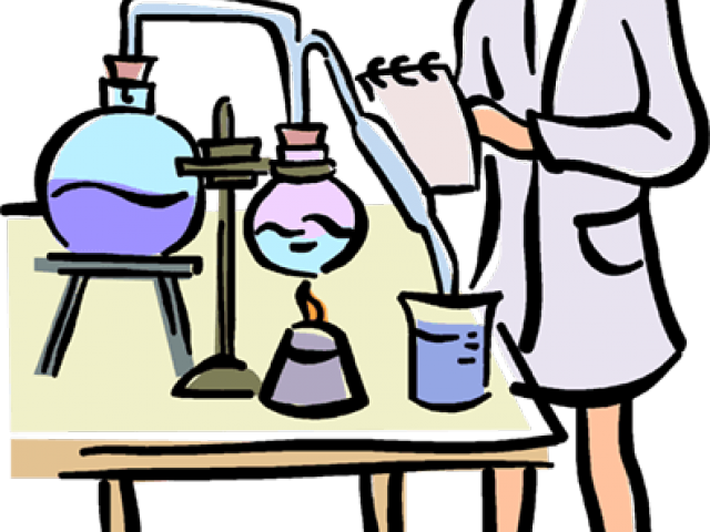 Animated Chemistry Experiment Illustration