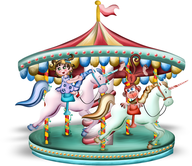 Animated Childrens Carousel Ride