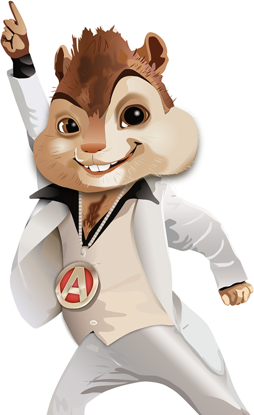 Animated Chipmunk Dancing Pose