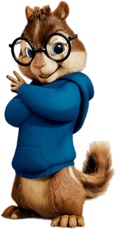 Animated Chipmunk With Glasses