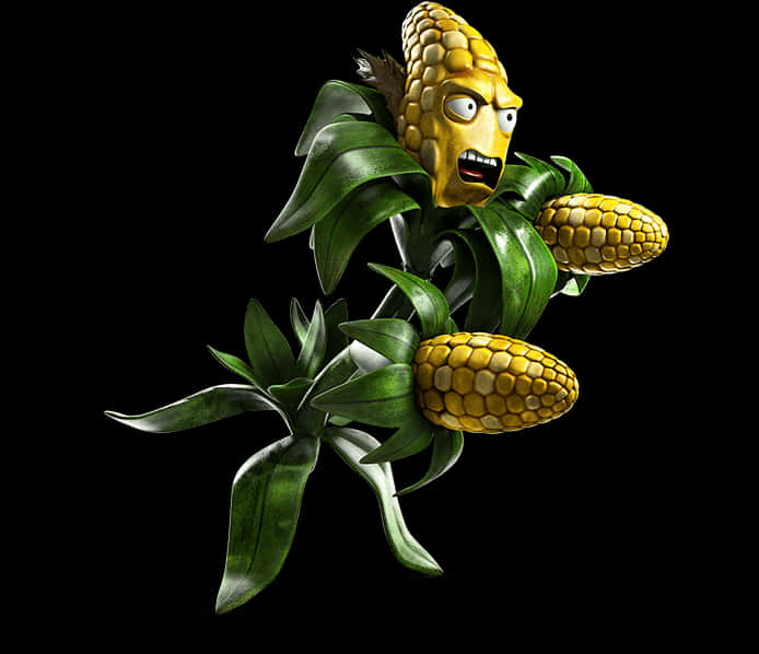 Animated Corn Character
