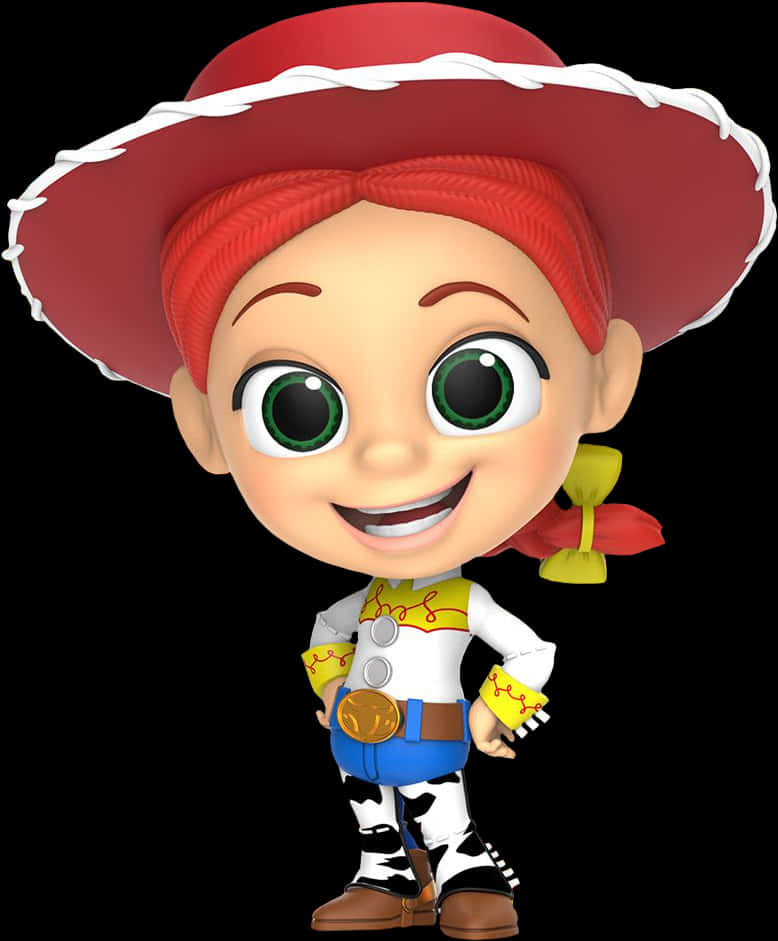 Animated Cowgirl Character