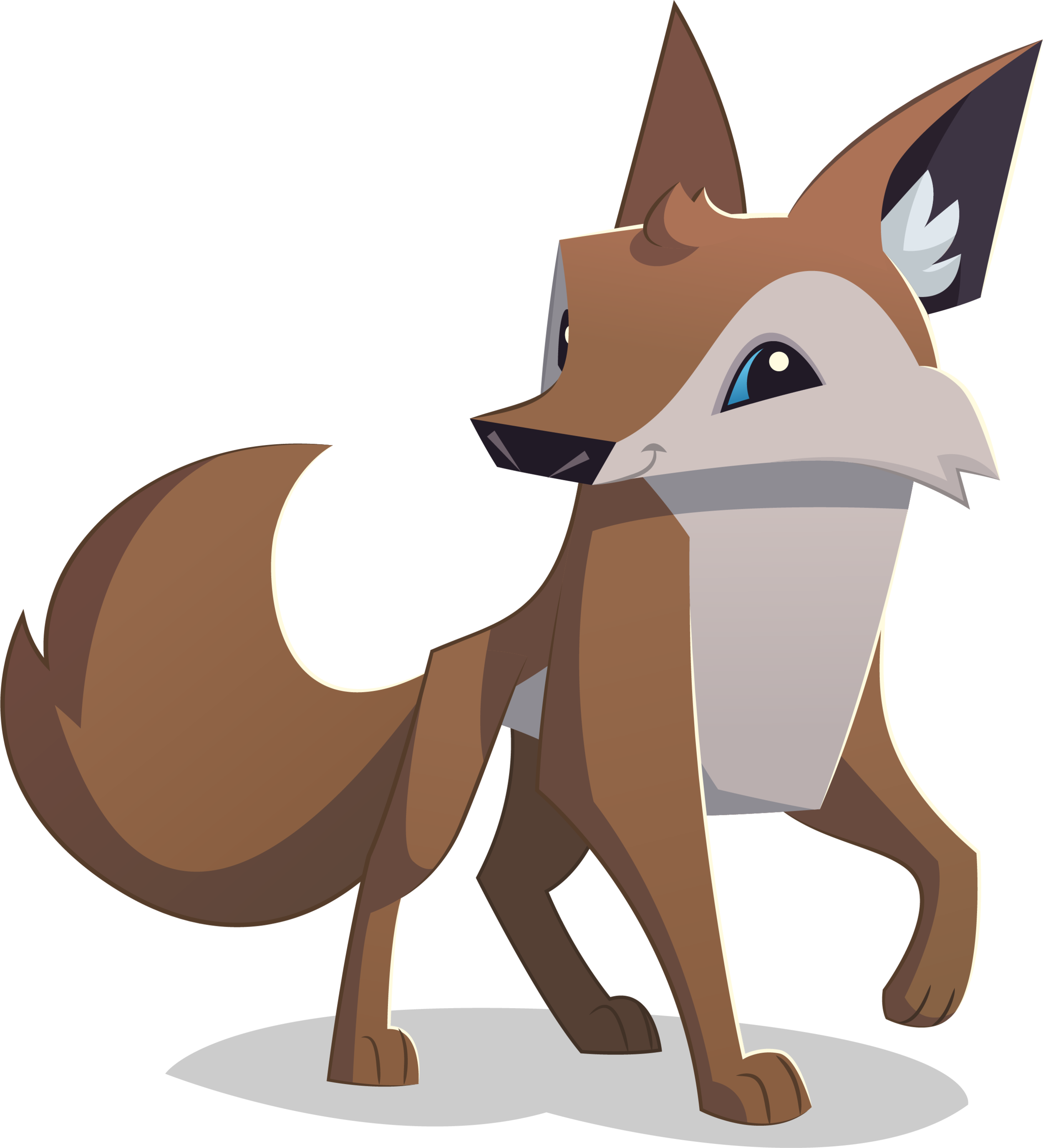 Animated Coyote Character Illustration