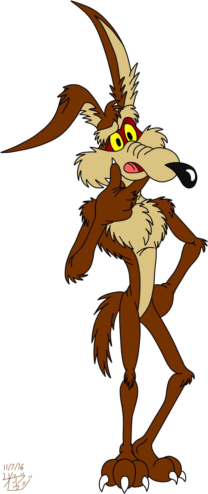 Animated Coyote Character Standing