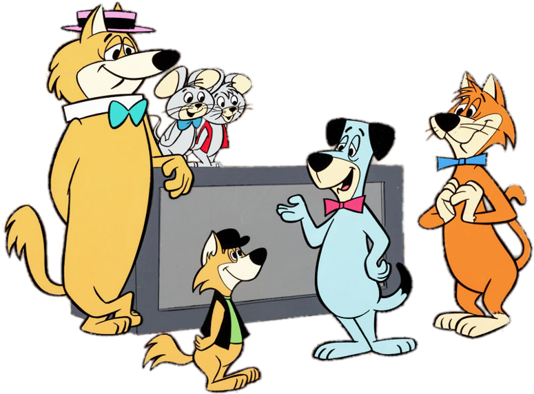 Animated Dog Characters Gathering