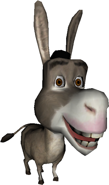 Animated Donkey Character Smiling