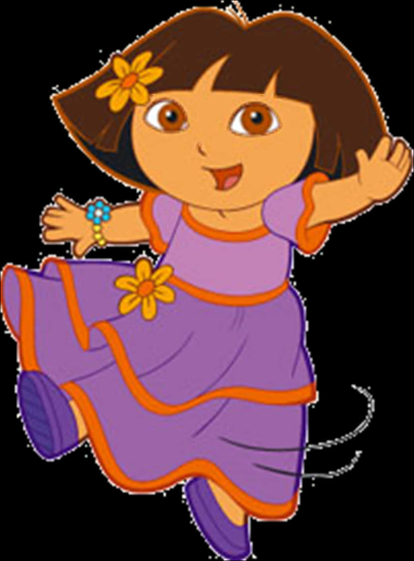 Animated Dora Character Pose