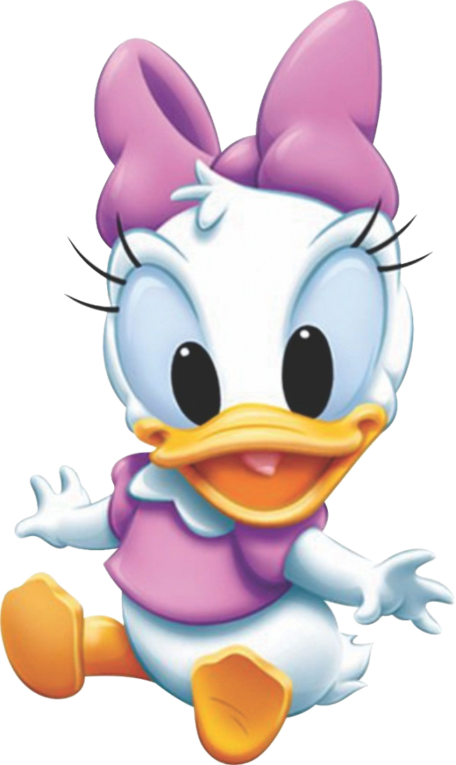 Animated Duck Character Pink Bow