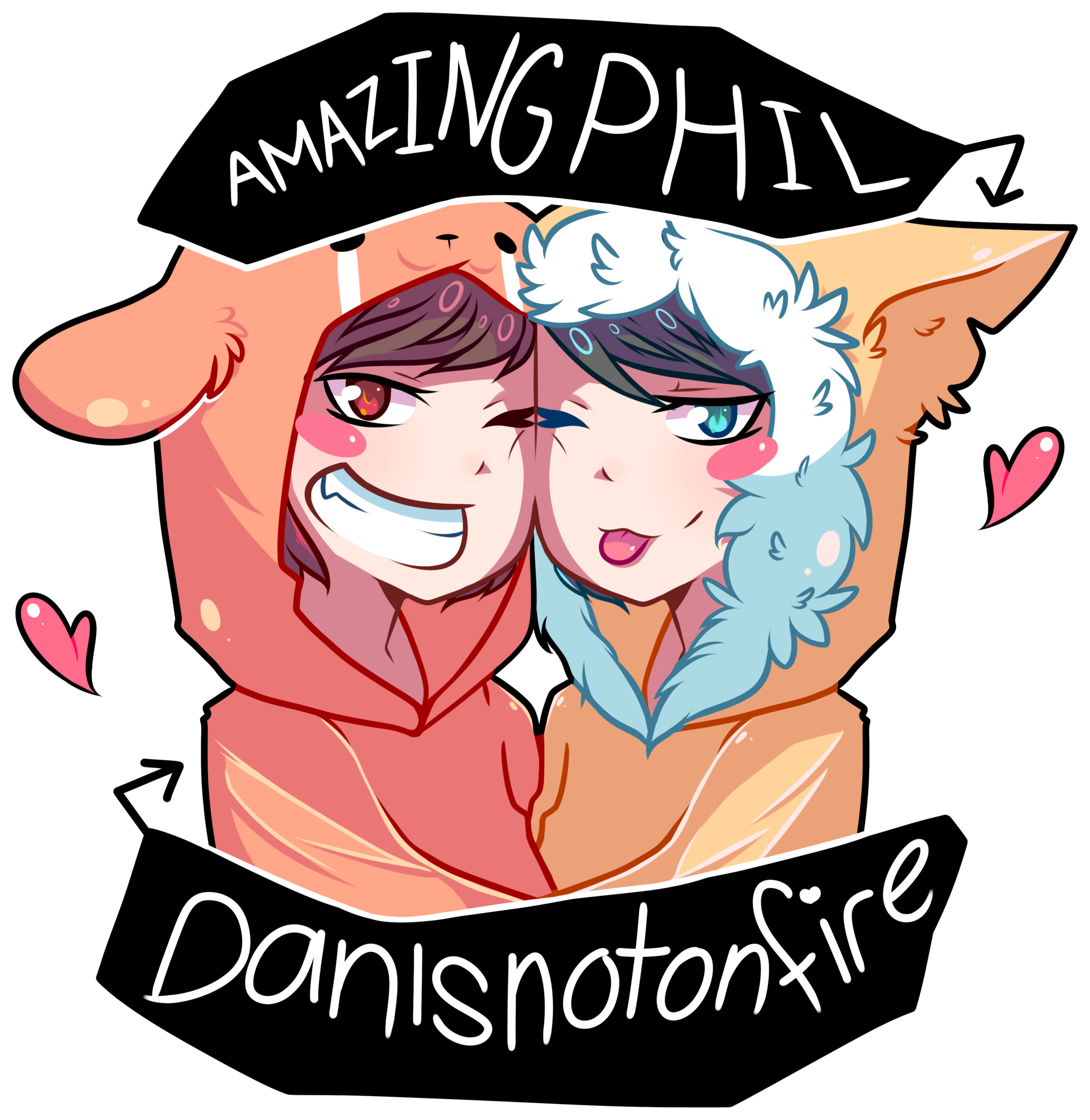 Animated Duo Amazing Phil Danisnotonfire