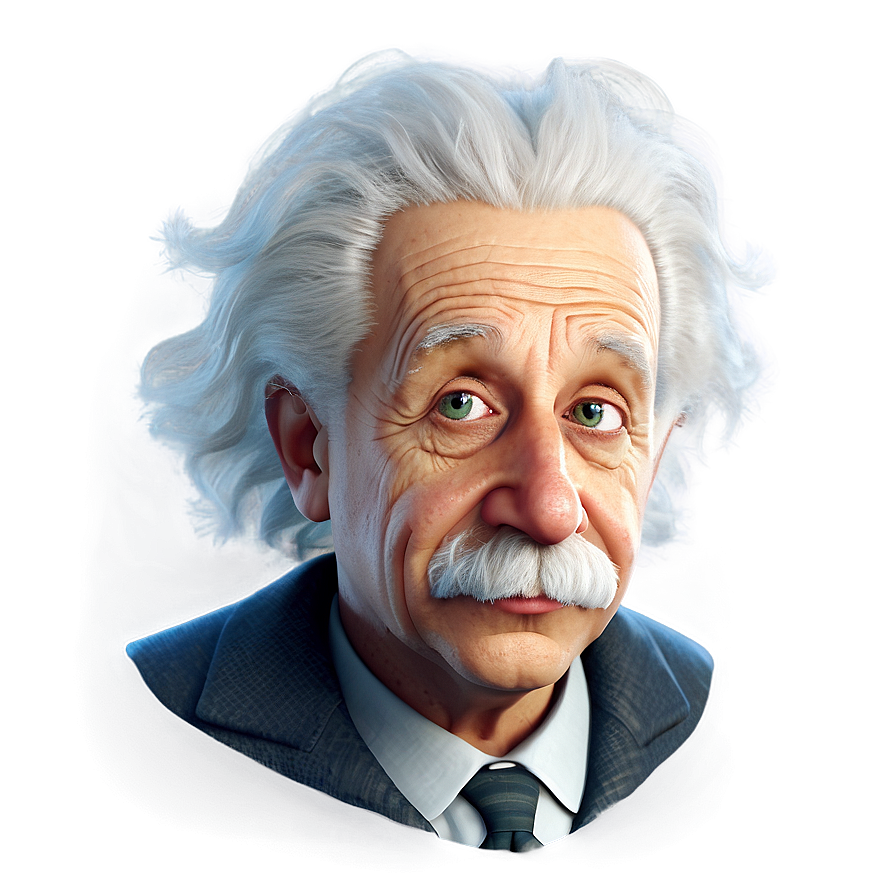 Animated Einstein Character Png 3