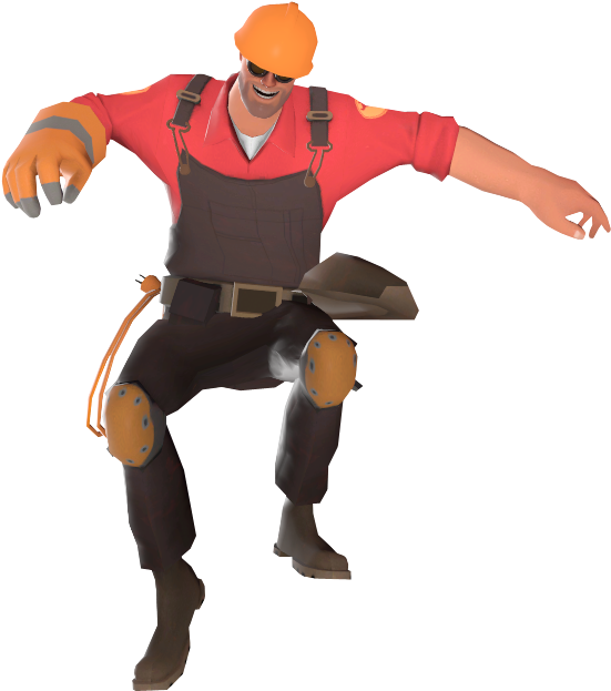 Animated Engineer Character Pose