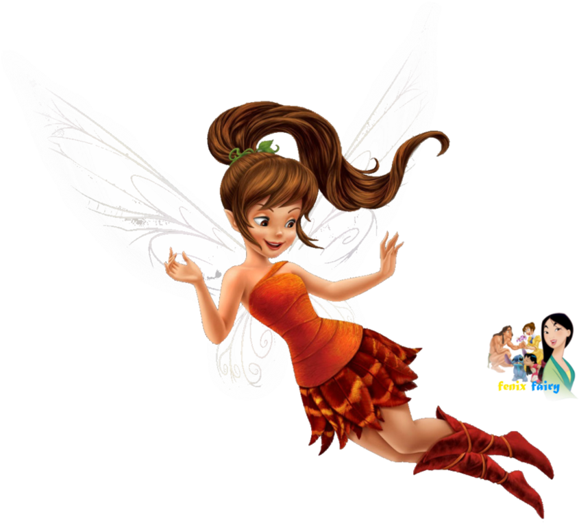 Animated Fairy Character Flying