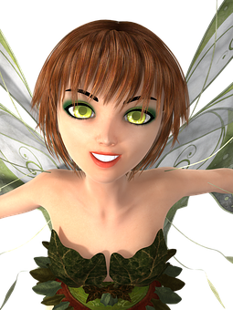 Animated Fairy Character Smiling