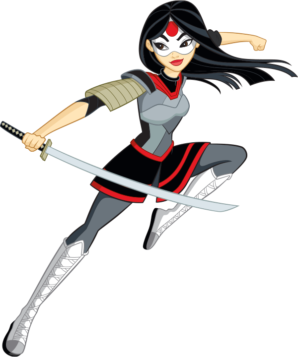 Animated Female Warriorwith Katana