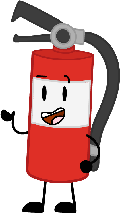 Animated Fire Extinguisher Character