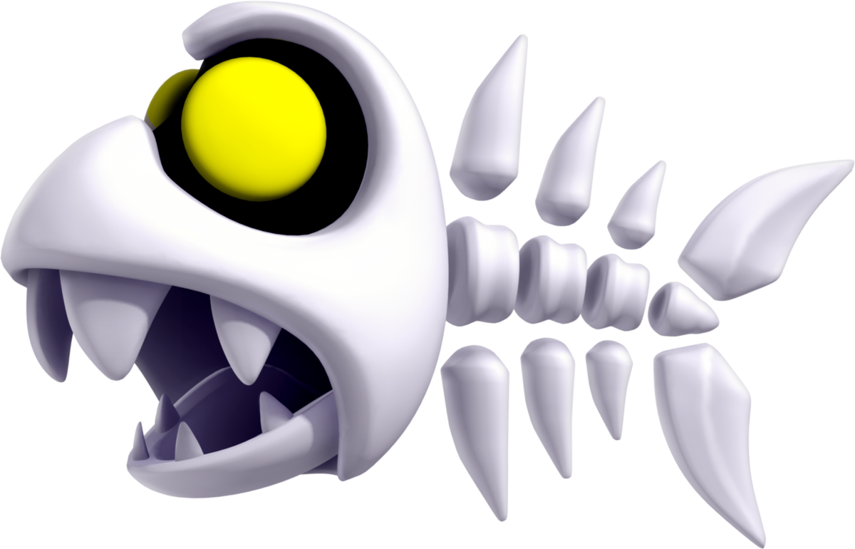 Animated Fish Bone Character