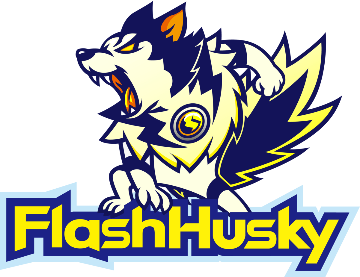 Animated Flash Husky Logo